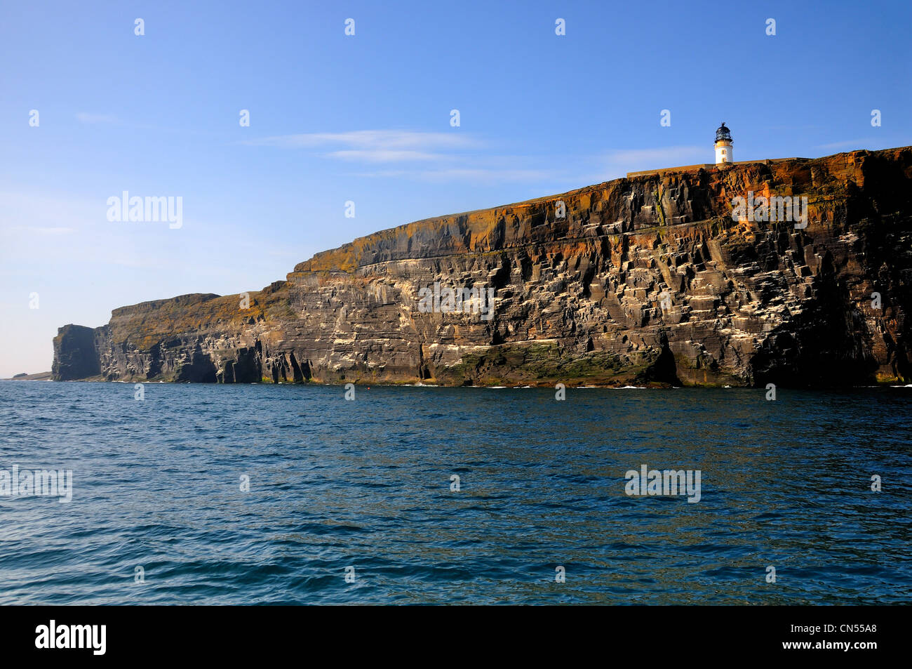 Copinsay Lighthouse, Orkney Stock Photo