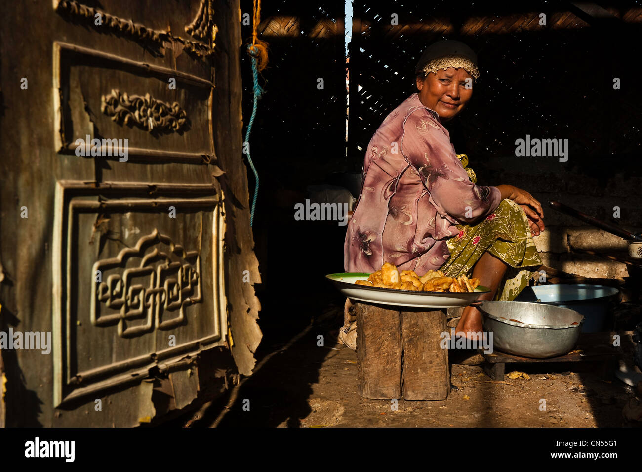 Indonesia, Java, East Java Province, Madura Island, Pasongsongan village Stock Photo