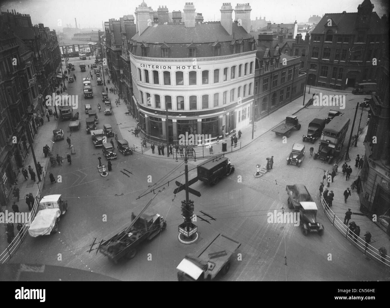 Princes Square, Wolverhampton, 1930s. Stock Photo