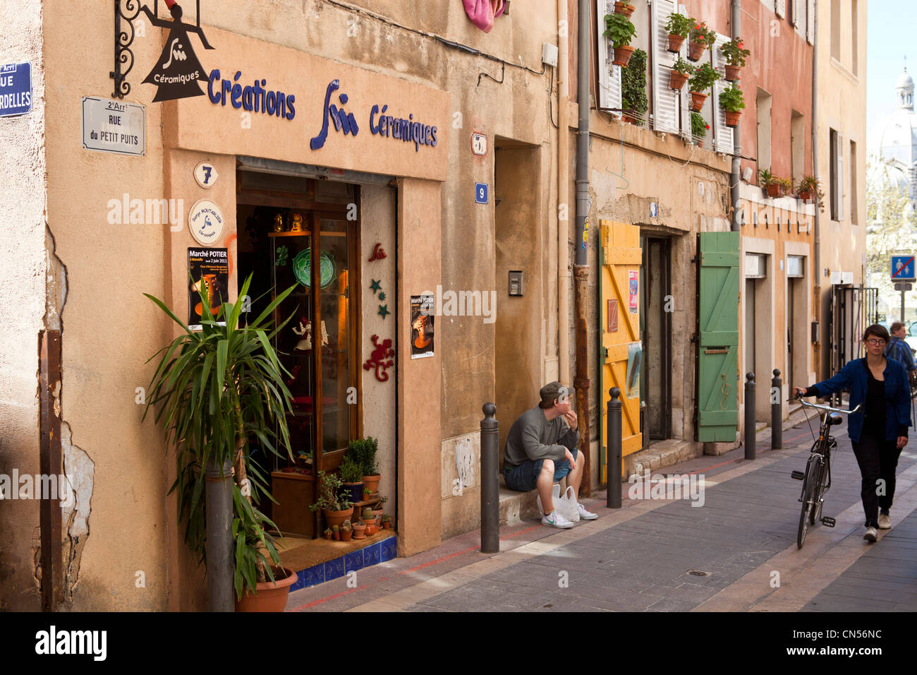 France, Bouches du Rhone, Marseille, Panier District Stock Photo