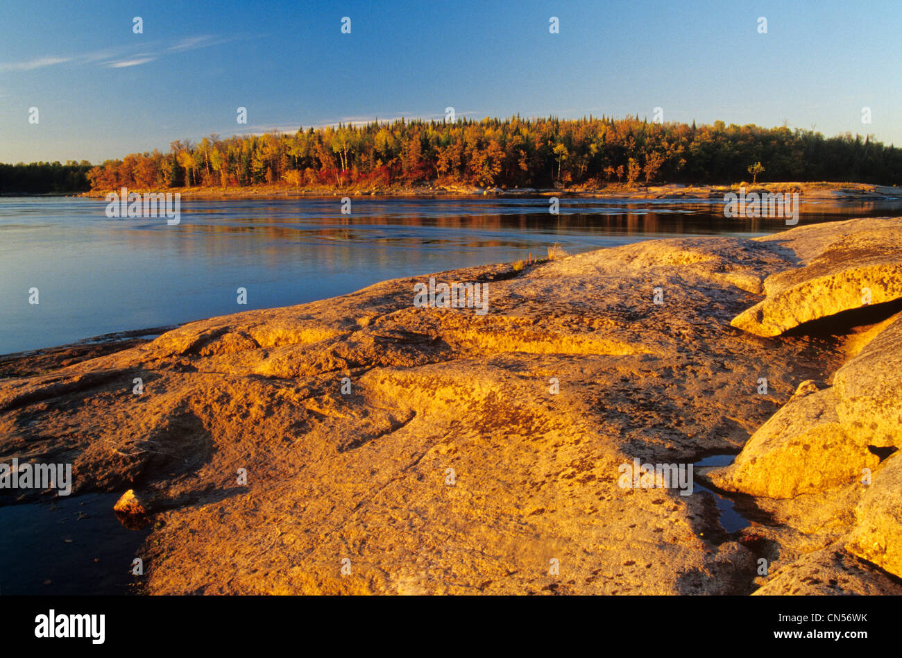 Canadian Shield Rock, Sturgeon Falls, Whiteshell Provincial Park, Manitoba Stock Photo Alamy