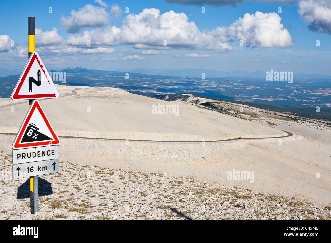 France Vaucluse Monts De Vaucluse Mont Ventoux With An