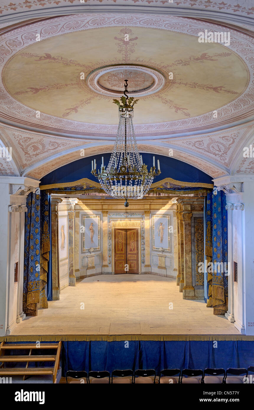 France, Indre, Loire Castles, Chateau de Valencay, the theater Stock Photo