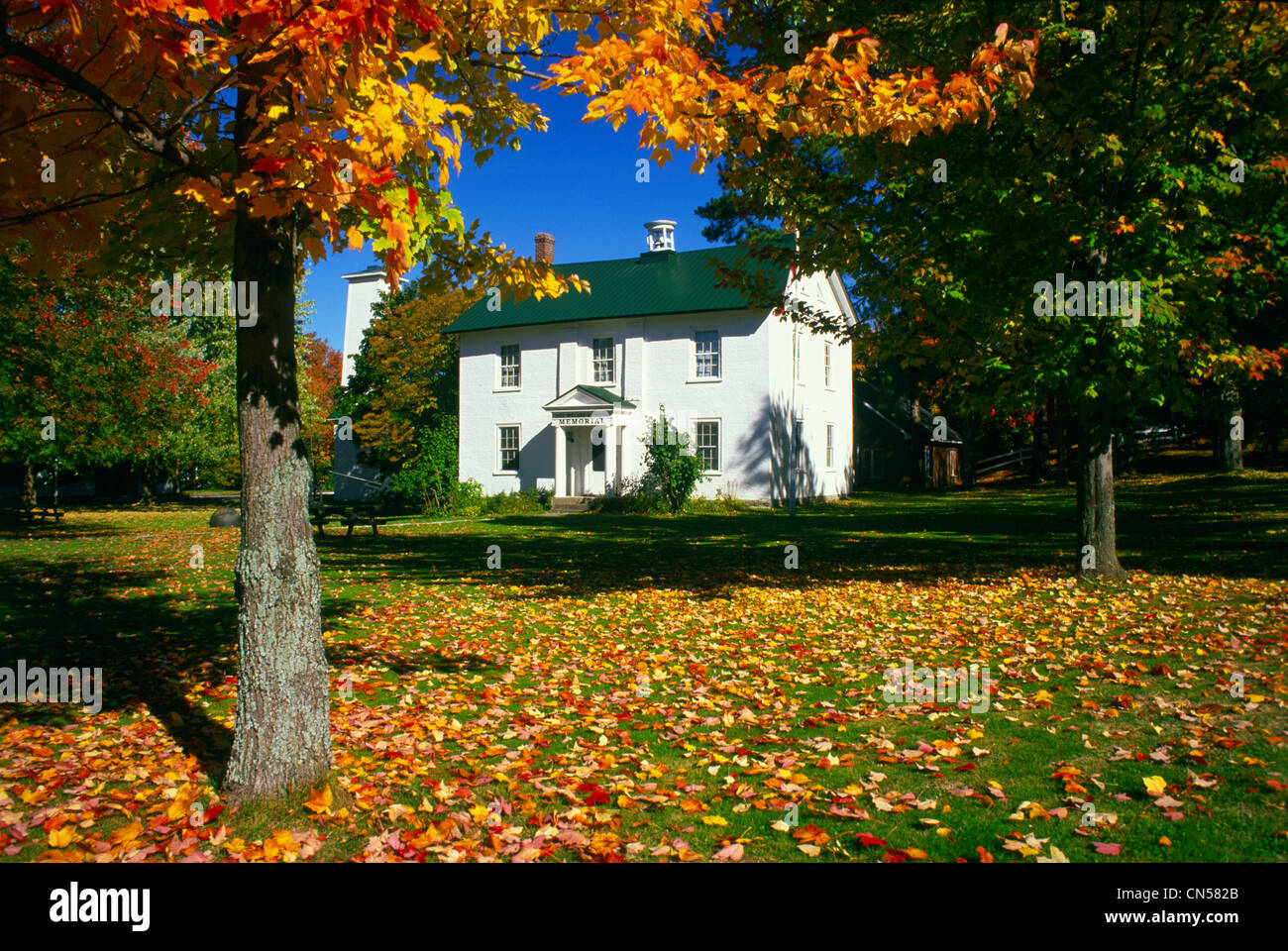 Memorial House, Lac Brome, Knowlton, Eastern Townships, Quebec Stock Photo