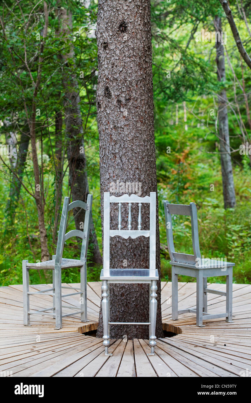 Canada, Quebec Province, Gaspe Peninsula, Grand Metis, Metis Gardens