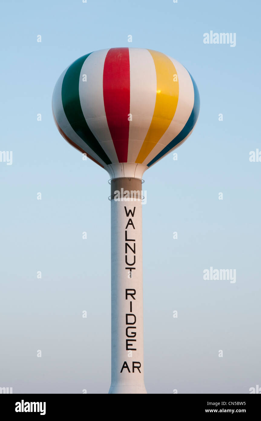 The new water tower in Walnut Ridge, Arkansas Stock Photo