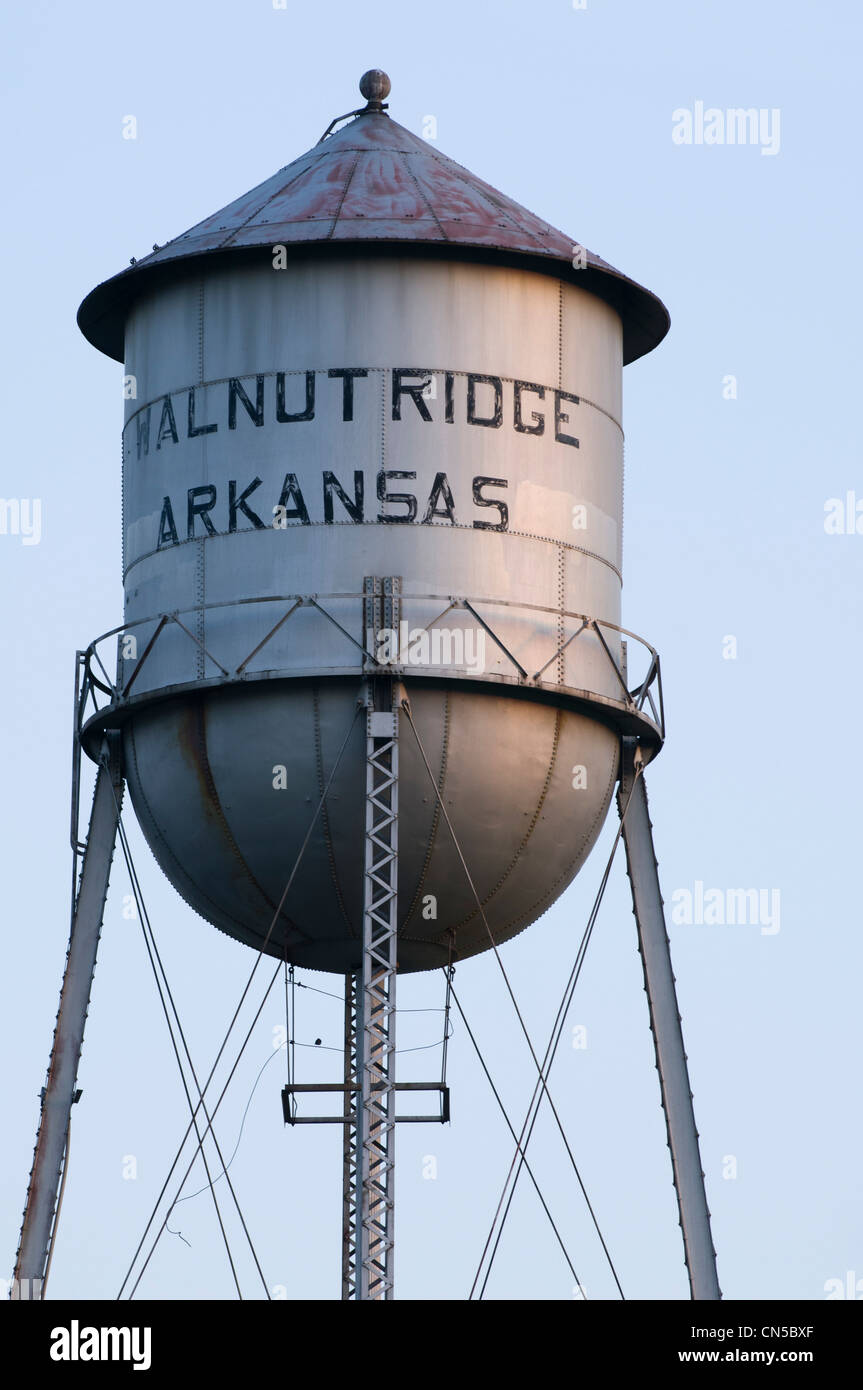 The old water tower in Walnut Ridge, Arkansas Stock Photo