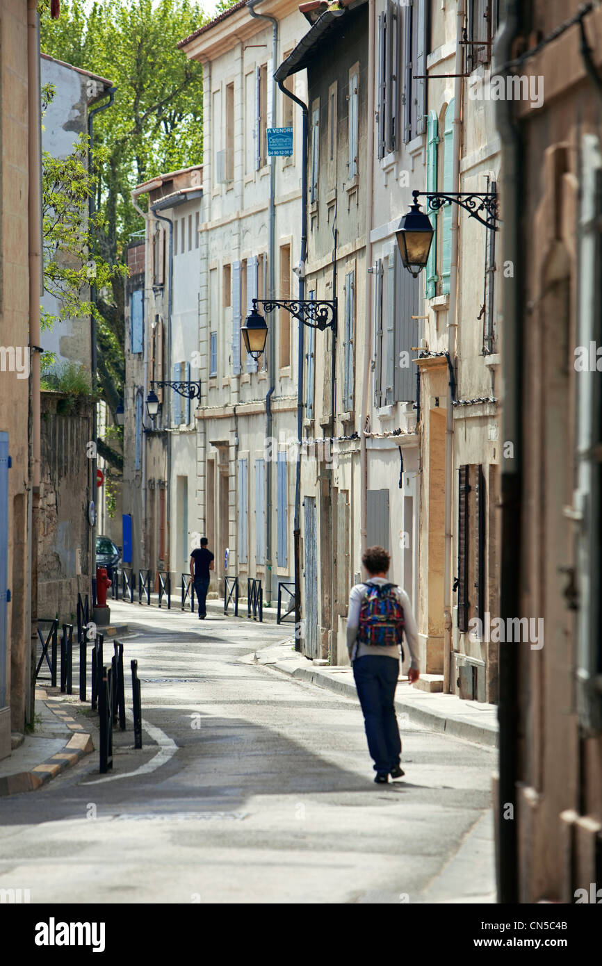 France, Bouches du Rhone, Arles, district de la Roquette Stock Photo
