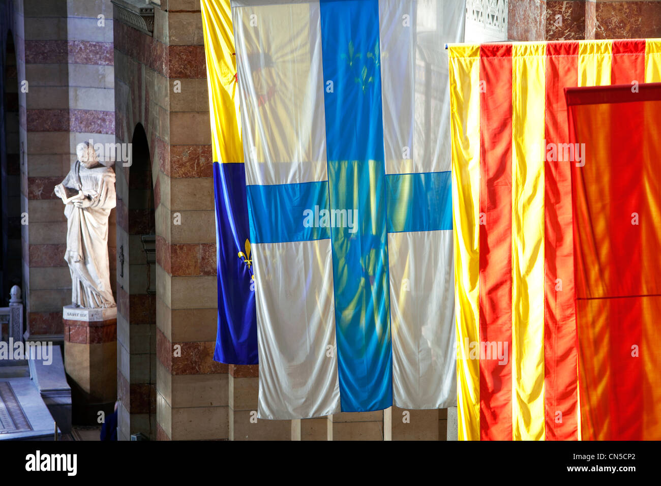 Marseille flags hi-res stock photography and images - Alamy