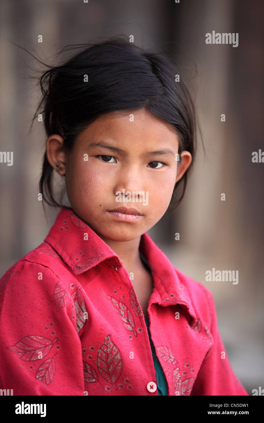 Três Meninas Bonitas Em Nepal Foto Editorial - Imagem de meninas, nepali:  83766706