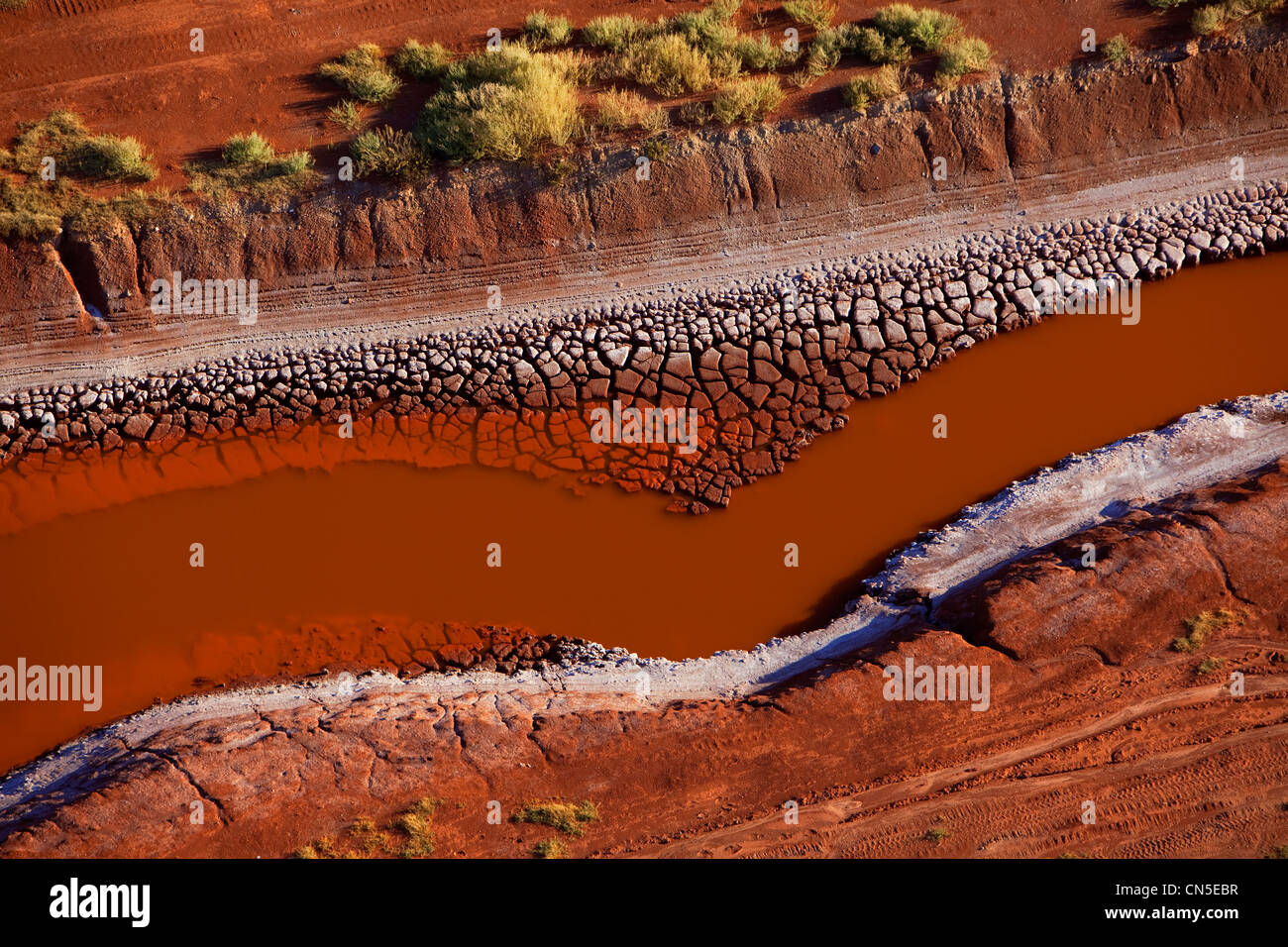 France, Bouches du Rhone, Gardanne, operation site of Bauxite, Bauxite