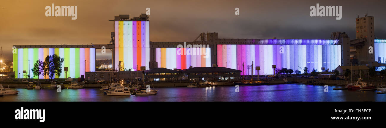 Canada Quebec Province Quebec City The Harbour Le Moulin A Images The Images Mill Show By Robert Lepage Stock Photo Alamy