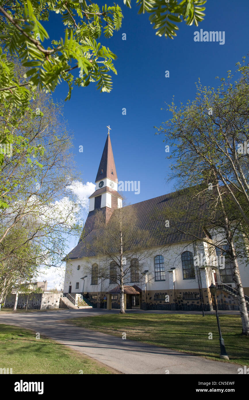 Finland, Lapland Province, Arctic Circle, Rovaniemi, the church Stock Photo