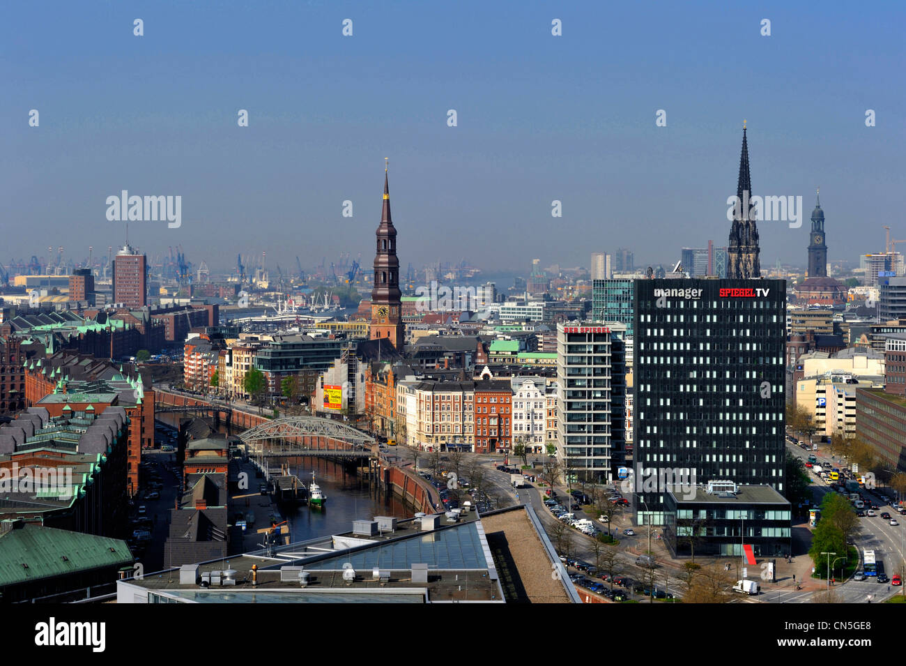 Germany, Hamburg, European Green Capital 2011, overview Stock Photo