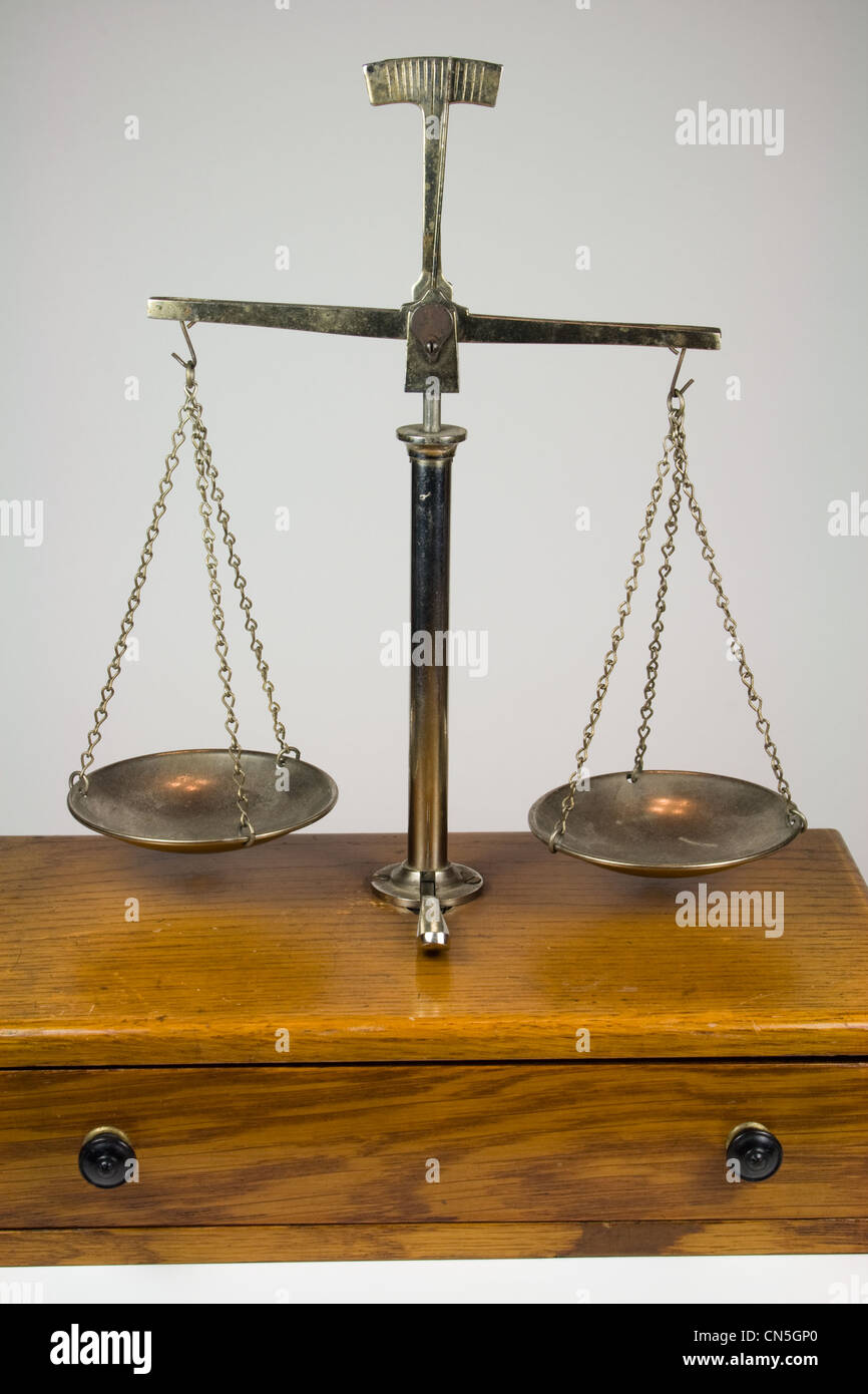 Antique Balance Scale from California - Used to Weigh Gold Nuggets Stock  Photo - Alamy