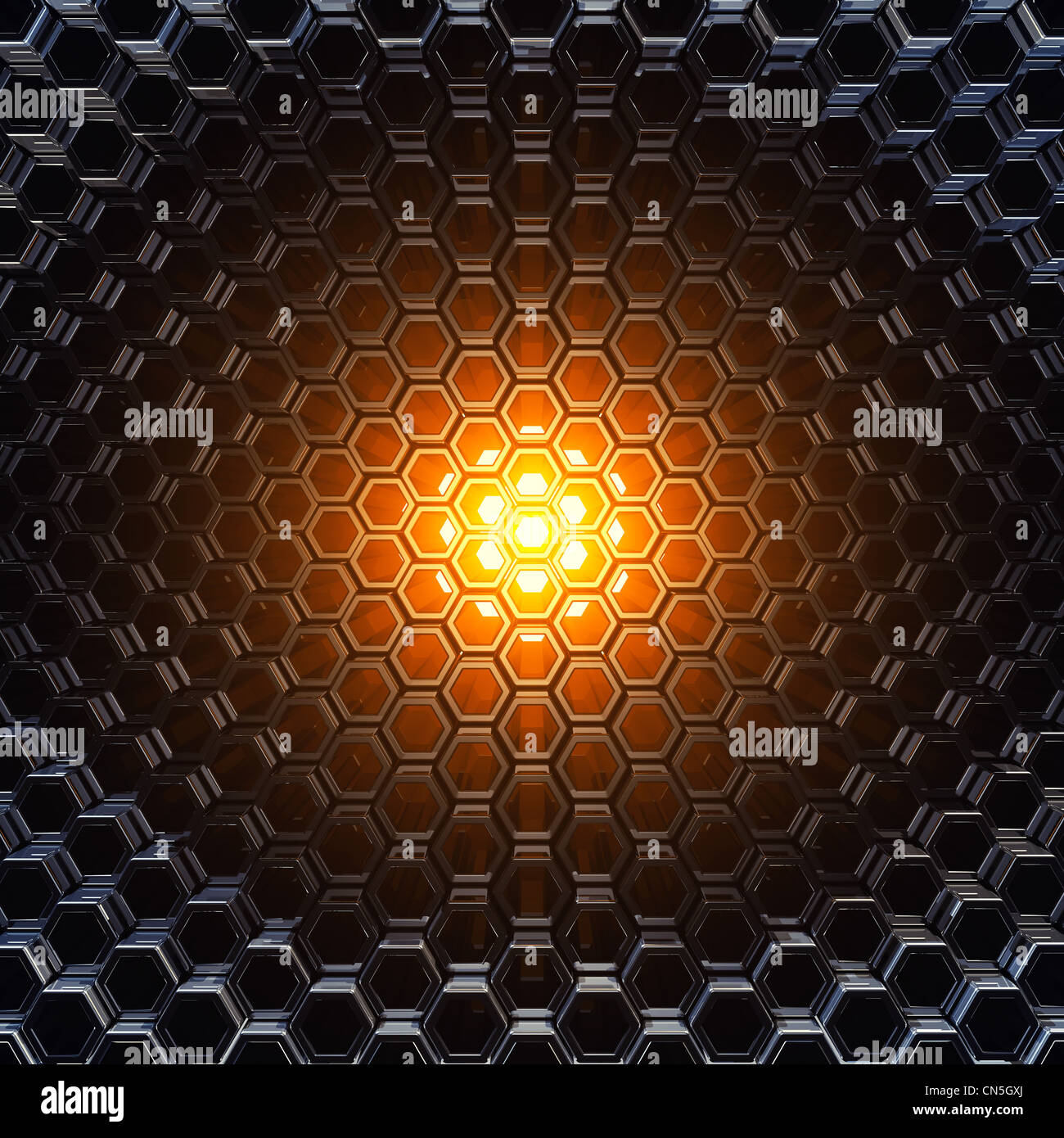 Download Orange Light Shining Through Metallic Honeycomb Tubes Stock Photo Alamy PSD Mockup Templates