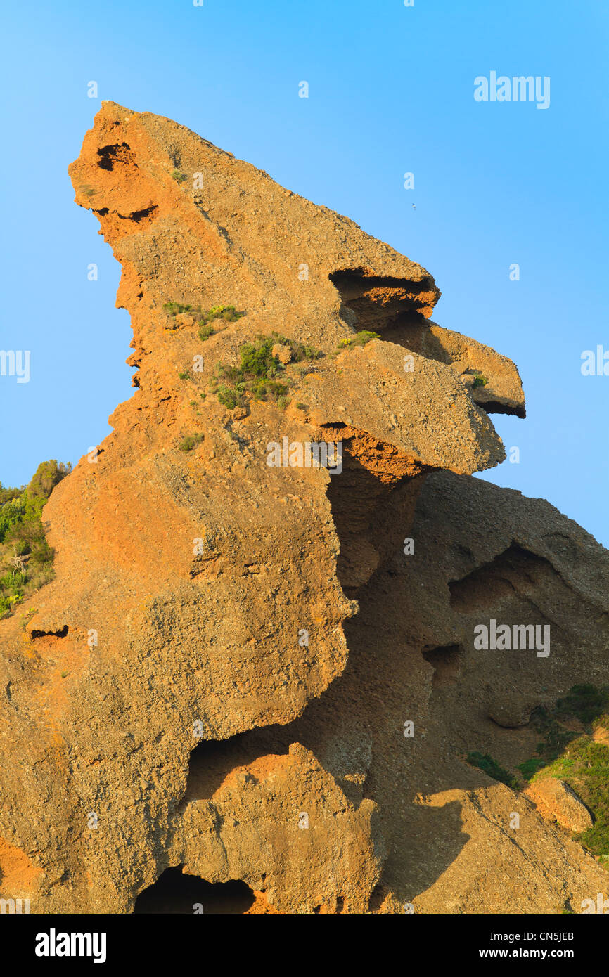 France, Bouches du Rhone, La Ciotat, Cap de l'Aigle, Calanque de