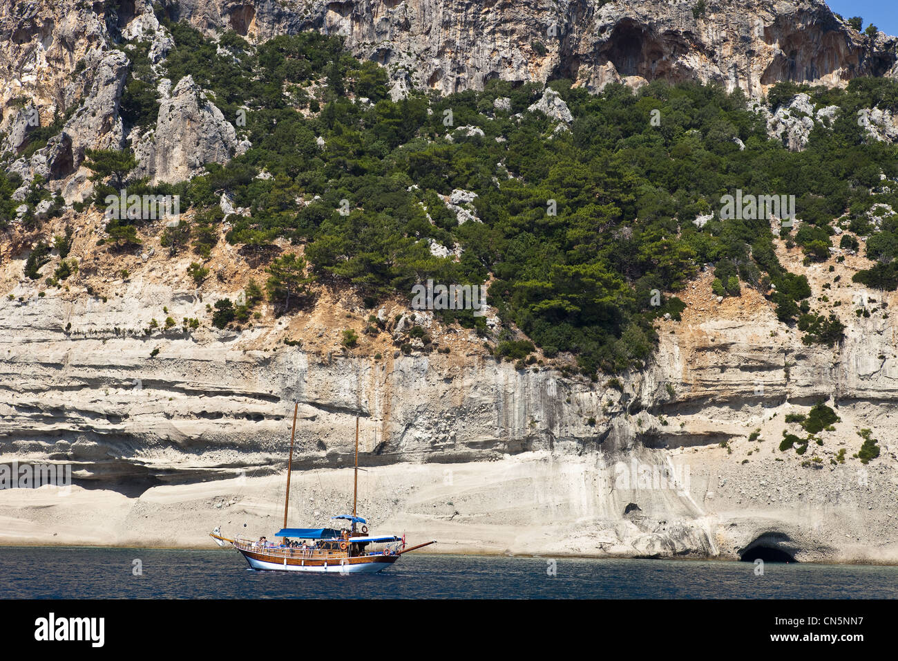 Turkey, Mediterranean region,Turquoise Coast, Lycia, Turkish Riviera, the coast near Kemer Stock Photo