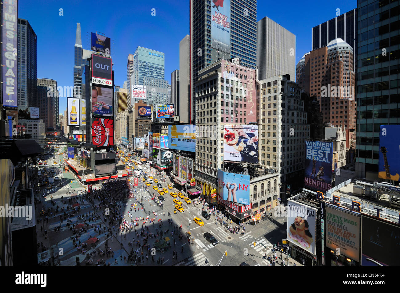 United States, New York City, Manhattan, Midtown, Times Square Stock Photo