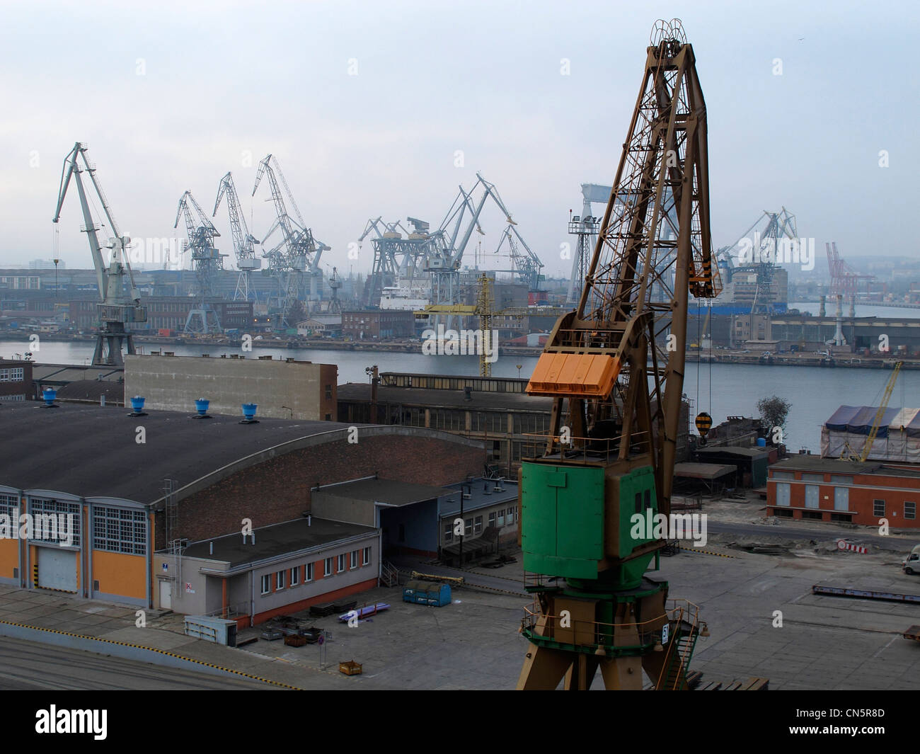 Poland Gdynia harbour harbor port Stock Photo