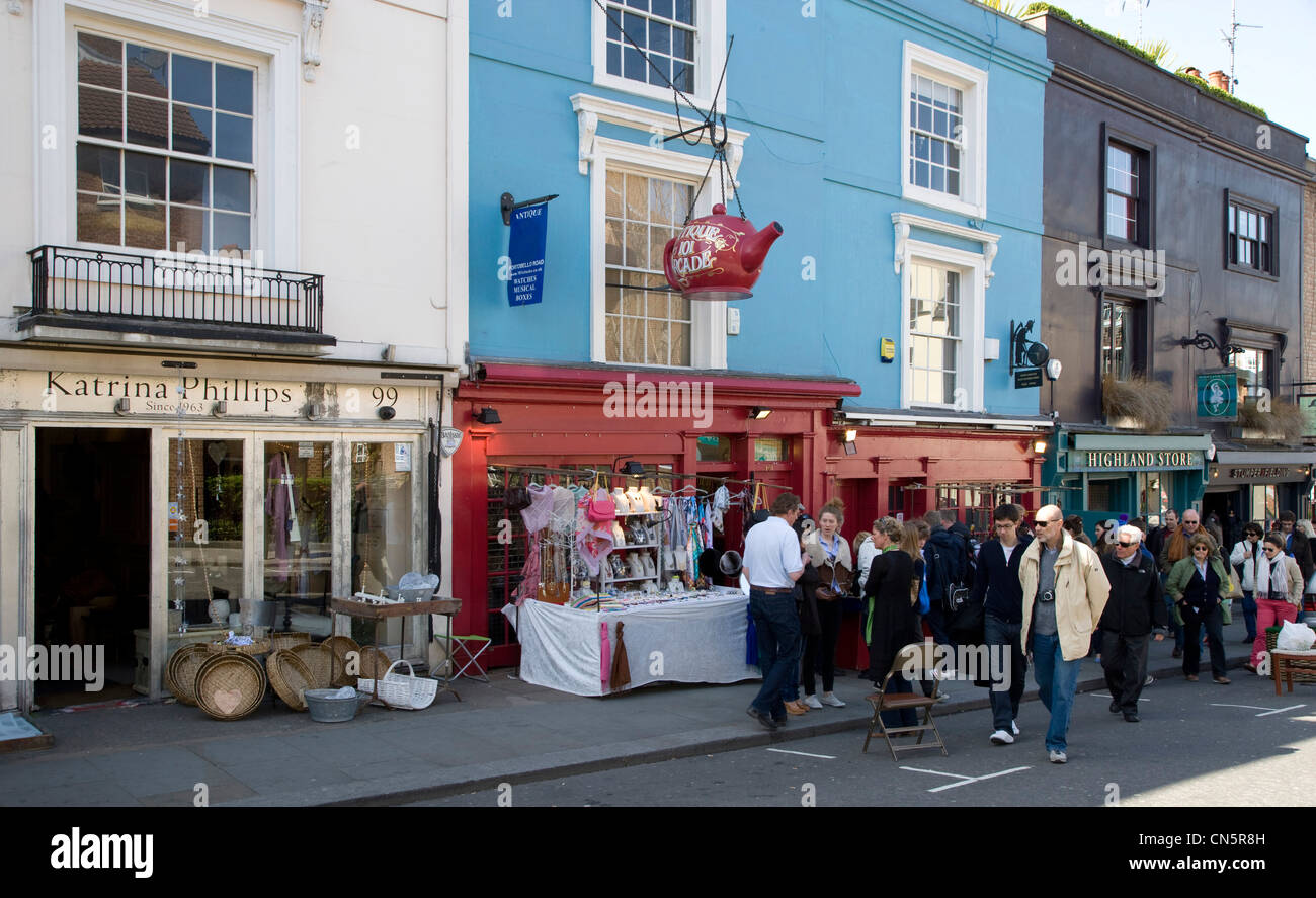 Portobello Road Market London Stock Photo Alamy