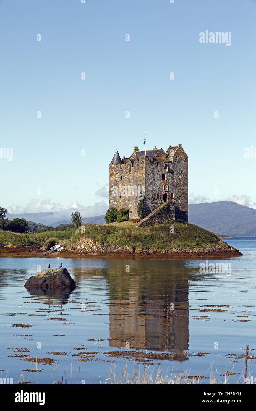 United Kingdom, Scotland, Strathclyde region, Argyll county, near Oban, Castle Stalker Stock Photo