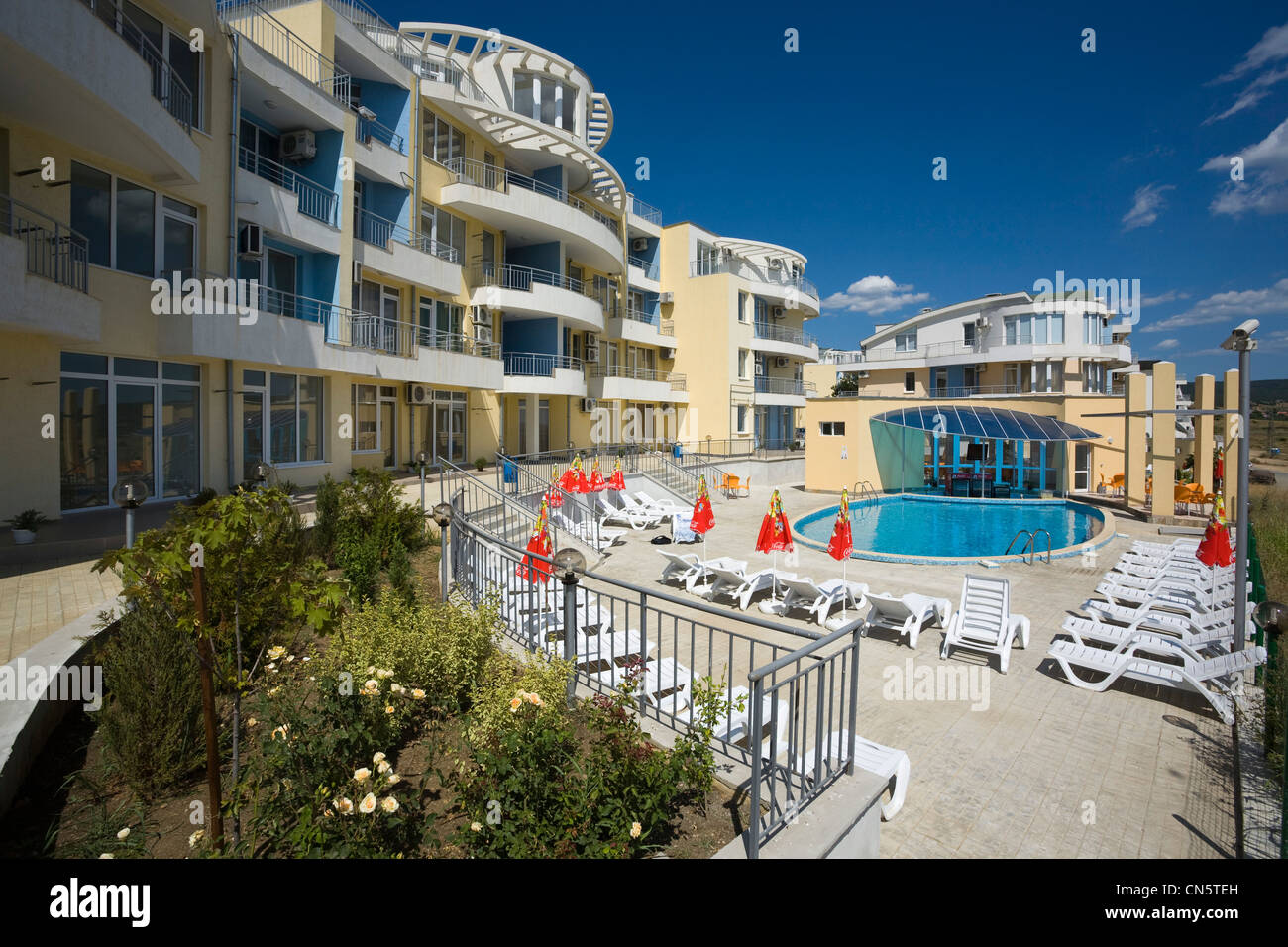 Architecture, Modern apartment block, Bulgaria Stock Photo Alamy