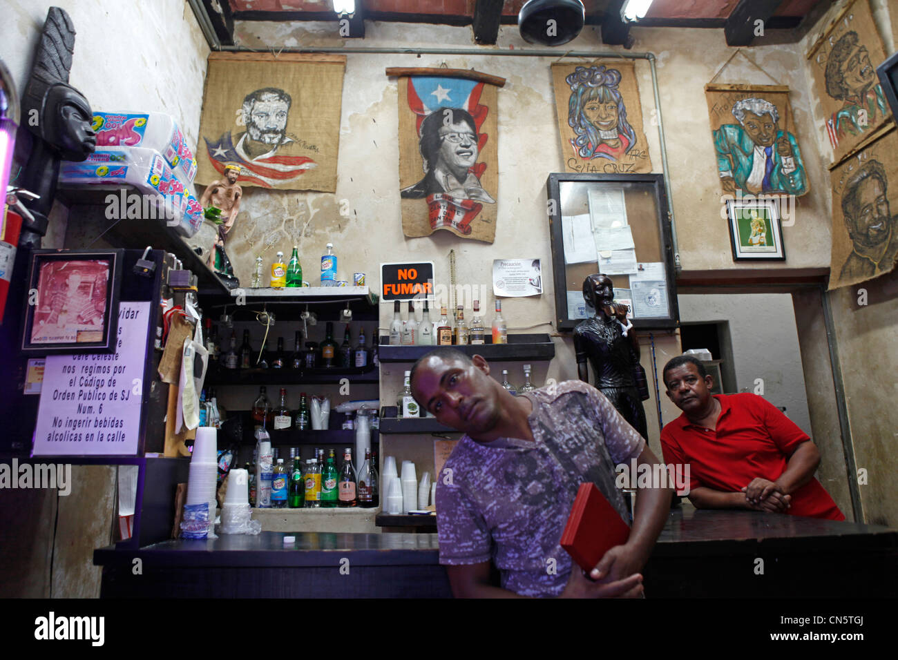 Puerto Rico, San Juan, the capital city, bar Stock Photo
