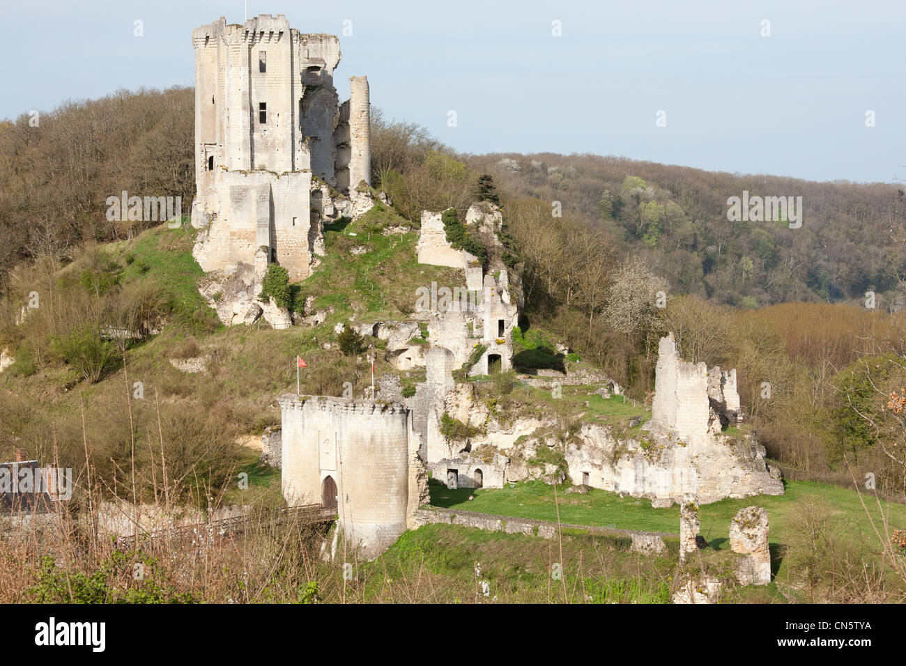 France, Loir et Cher, Lavardin, labelled Les Plus Beaux Villages de France (The Most Beautiful Villages of France), the ruins Stock Photo