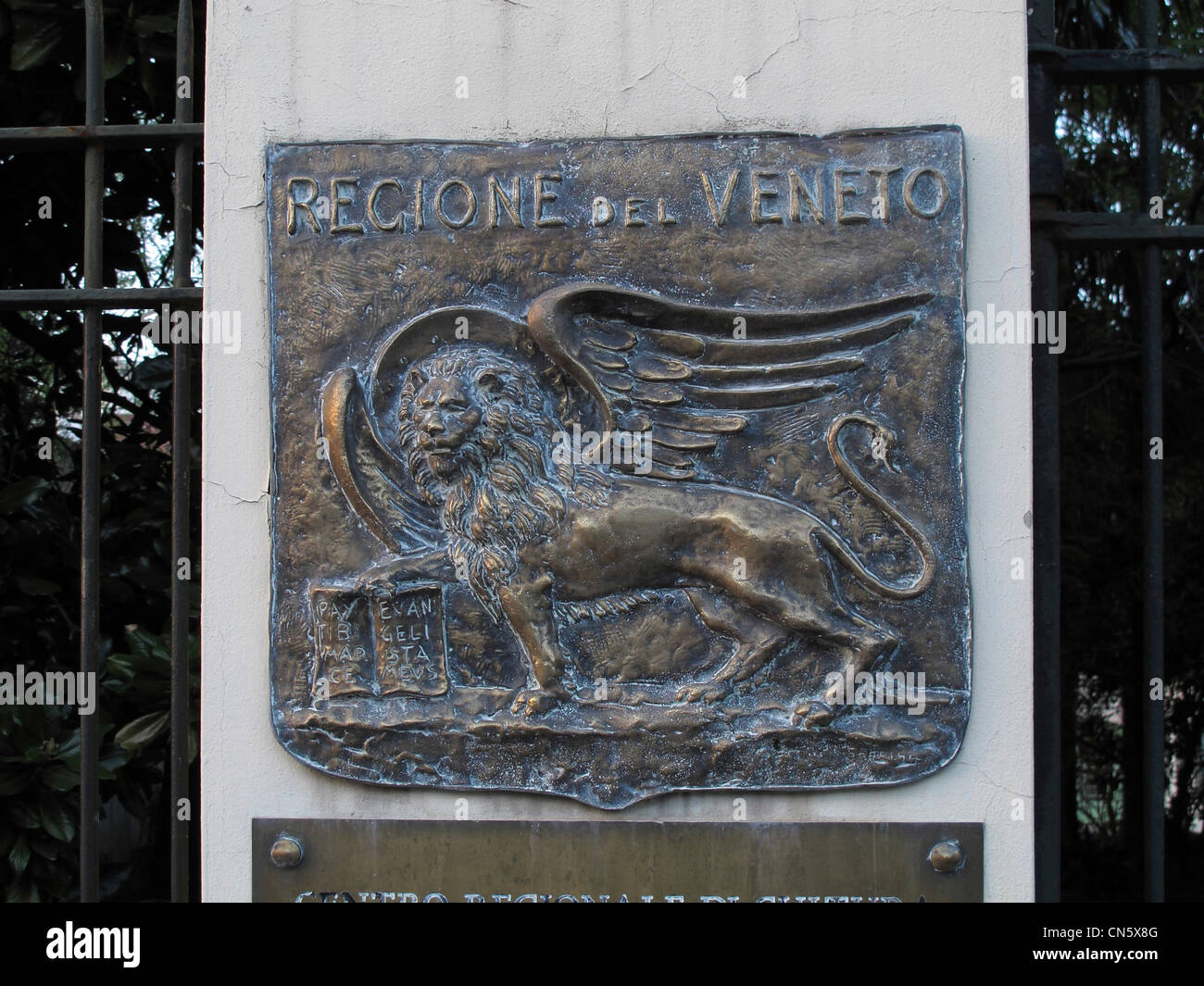 Italy Veneto region sign Stock Photo