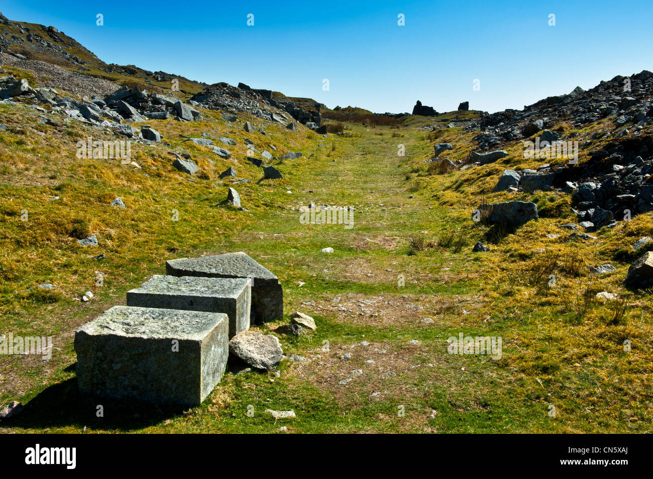 Swelltor Quarries on the Western Edge of the Dartmoor National Park Devon England Stock Photo