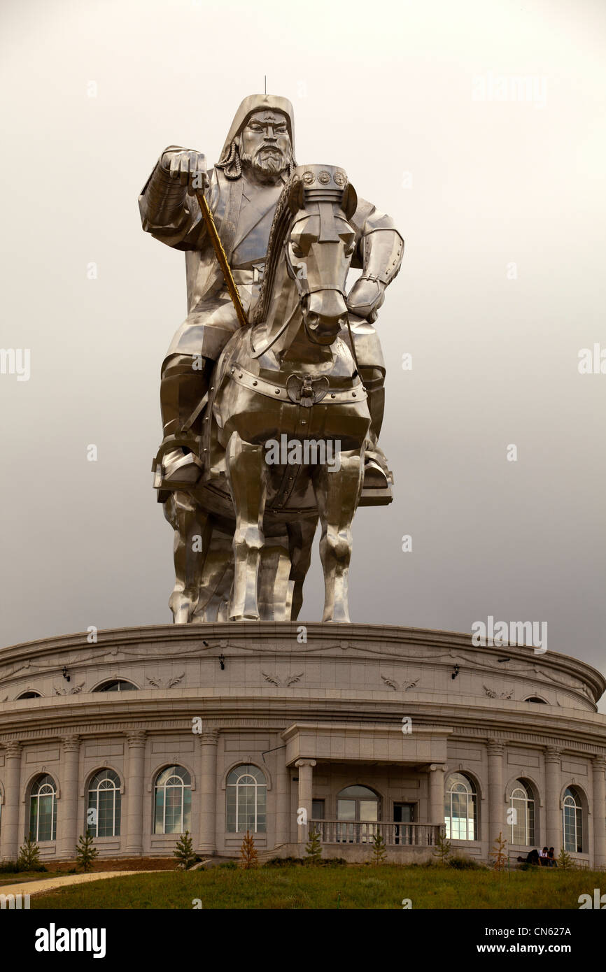 Genghis Khan Equestrian Statue, Mongolia Stock Photo - Alamy