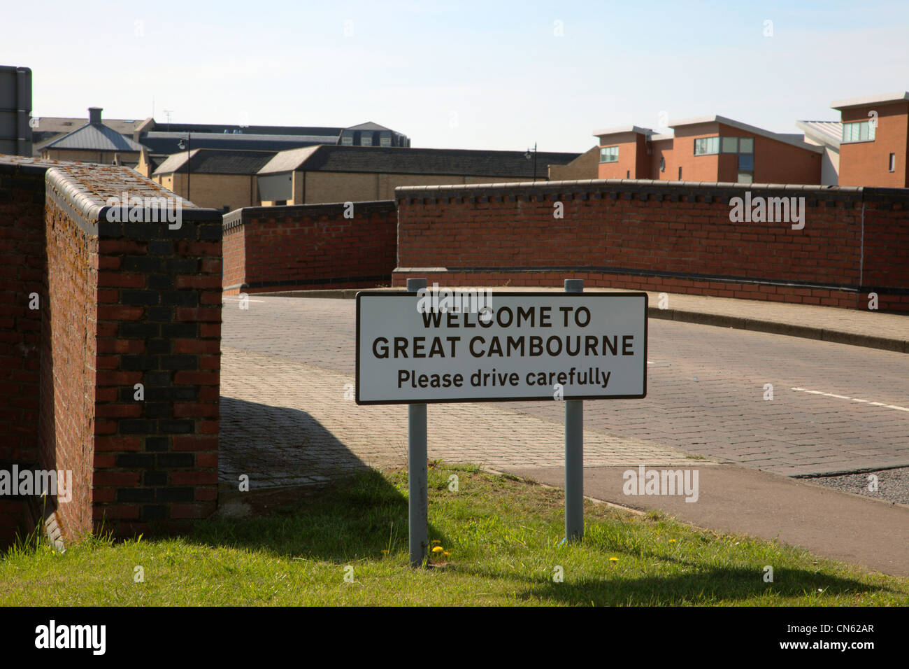 to Great Cambourne sign Cambridgeshire England Stock Photo Alamy