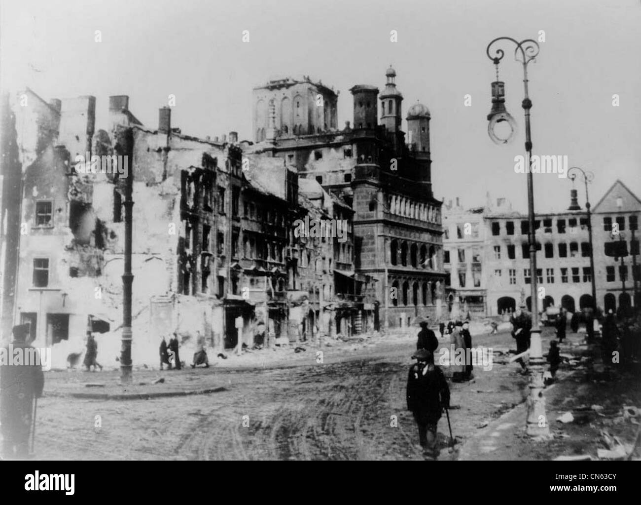 Poland during world war two Stock Photo