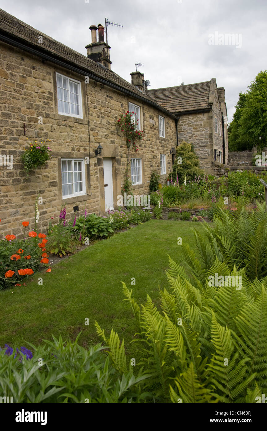Rose Cottage, Eyam, Derbyshire where all 9 members of the Thorpe family died of the plague. Stock Photo