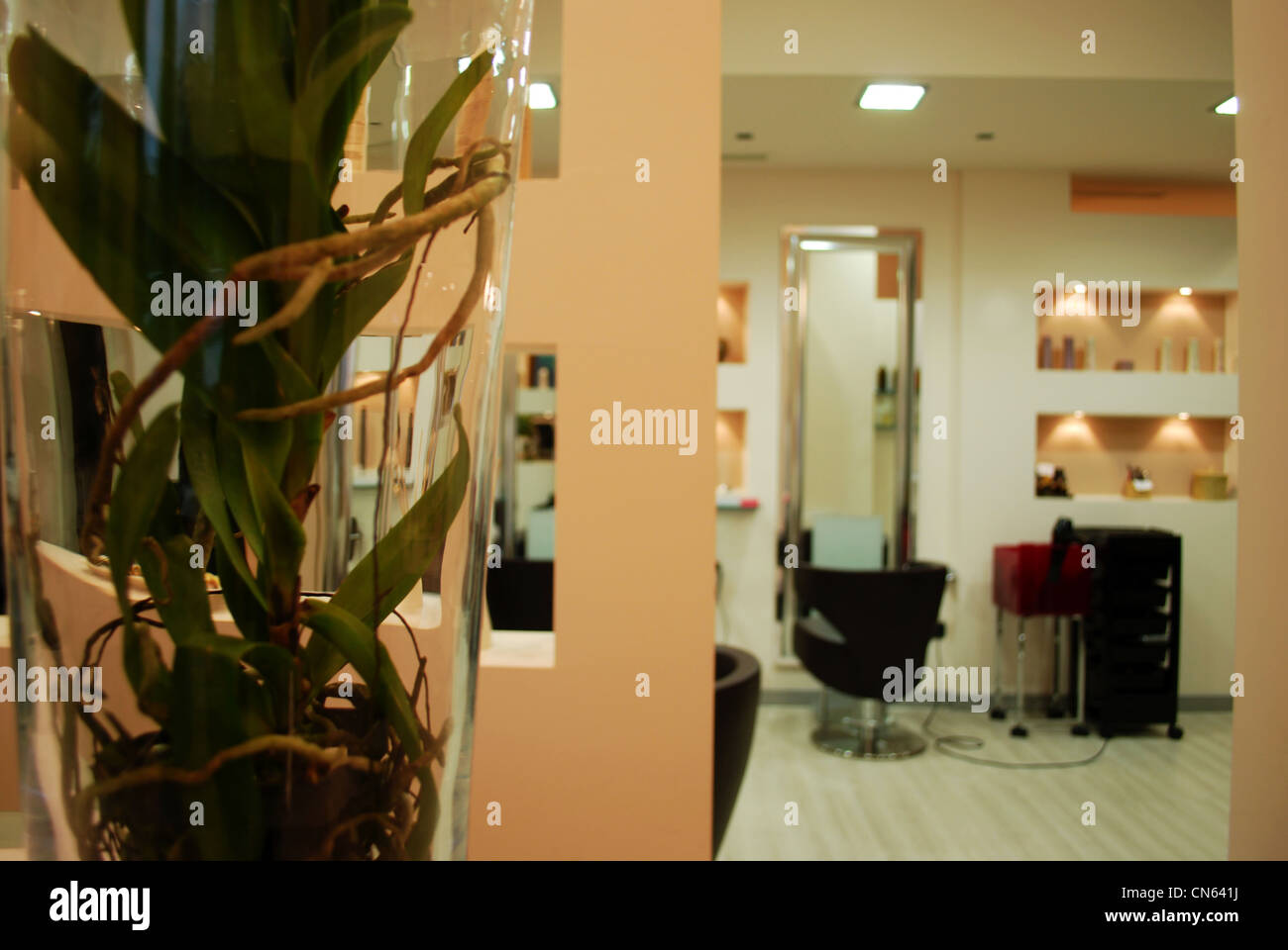 Empty hair salon hi-res stock photography and images - Alamy