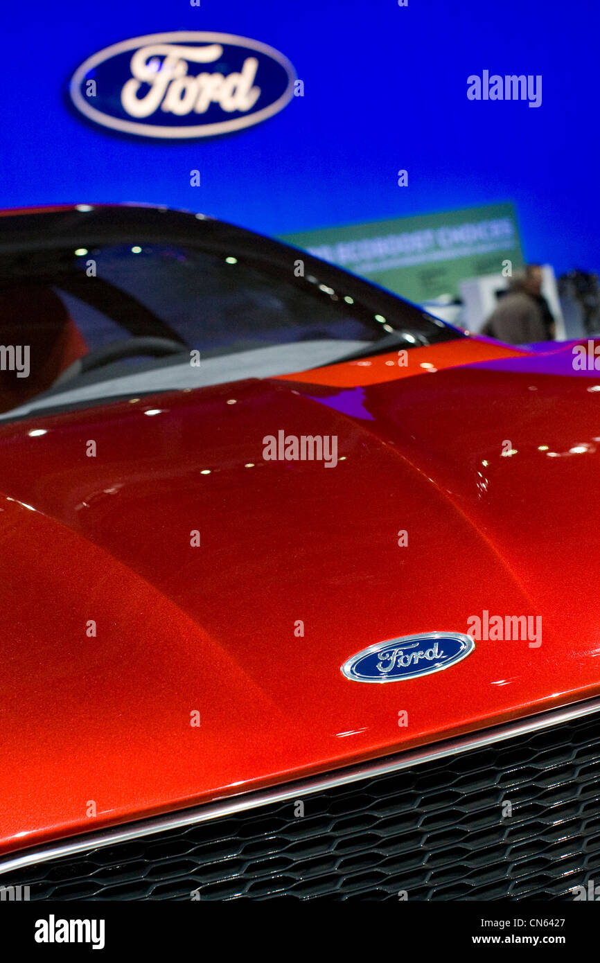 A Ford EVOS at the 2012 Washington Auto Show. Stock Photo