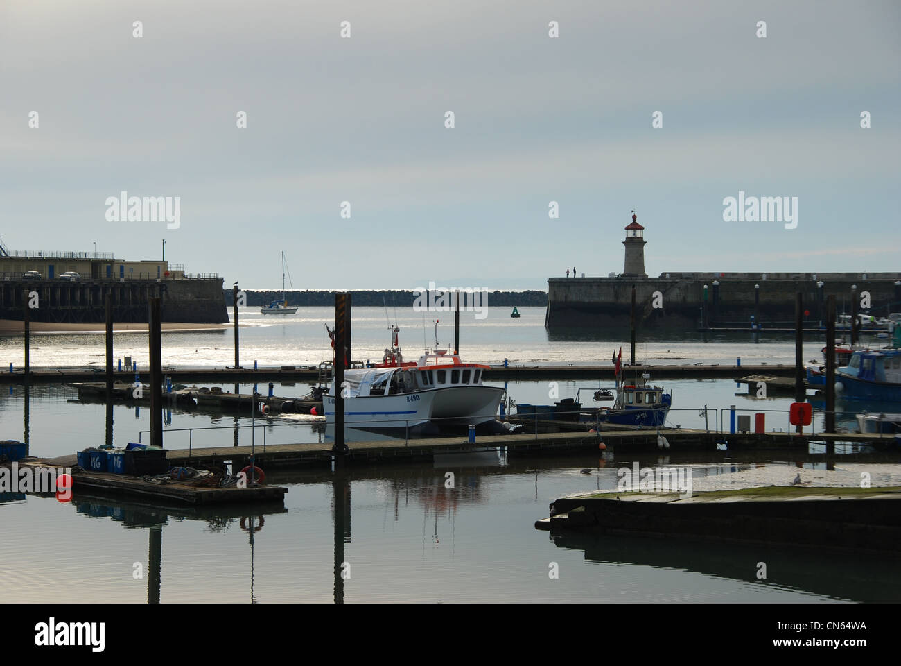 Ramsgate outer harbour Stock Photo Alamy