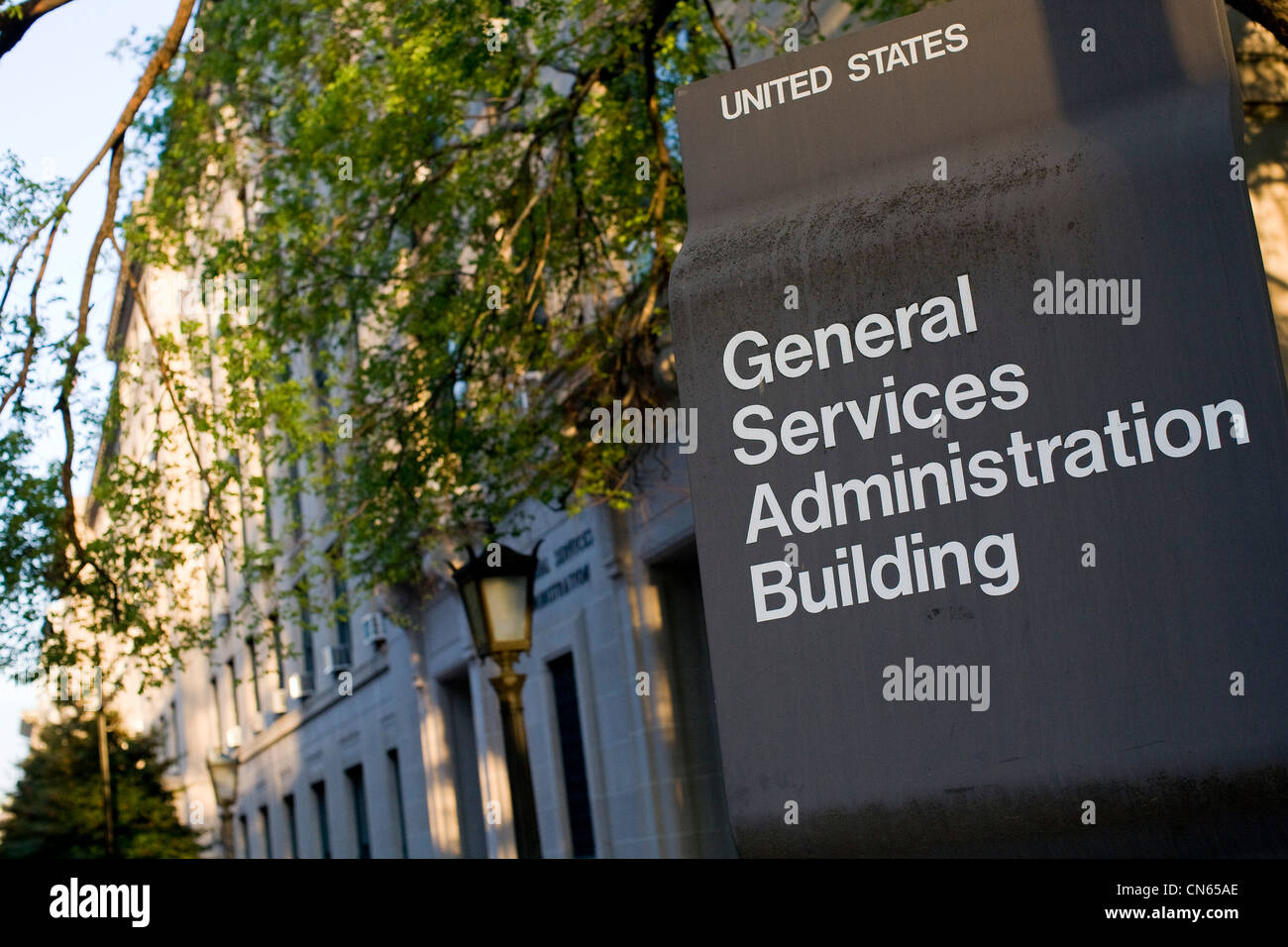 The headquarters of the General Services Administration.  Stock Photo