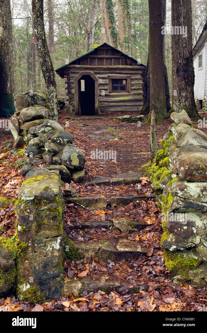 Cabin at Millionaires Row in Elkmont Area of the Great Smoky Mountains