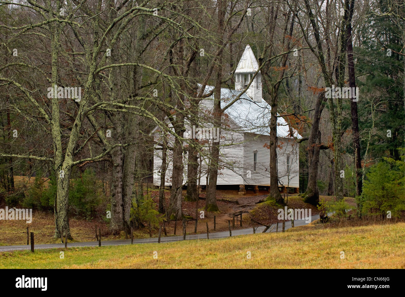 Cades Cove Methodist Church in the Great Smoky Mountains National Park