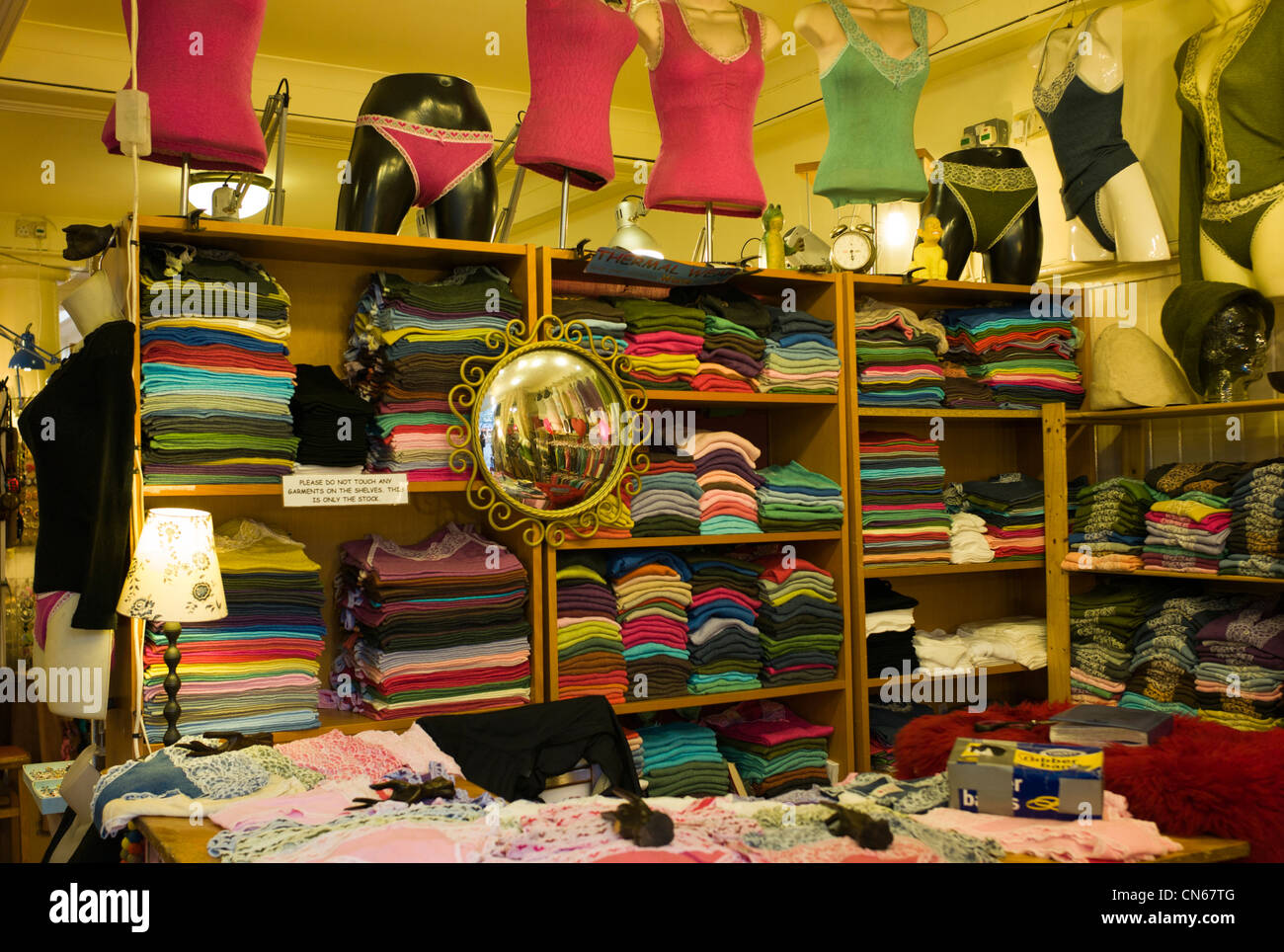 Ladies underwear shop, stall in Camden Market, Camden Town, London