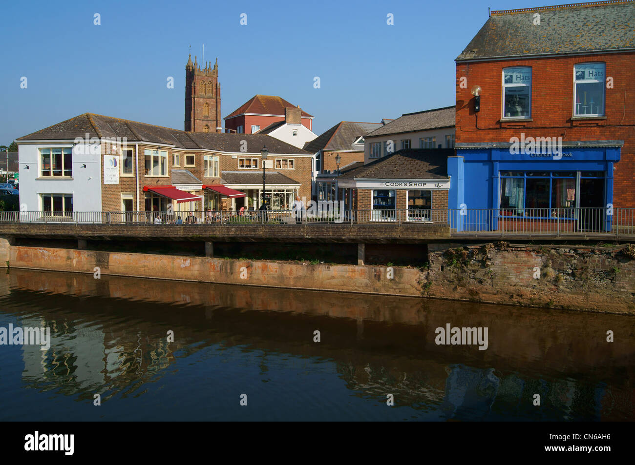 Riverside Place by River Tone,Taunton,Somerset Stock Photo Alamy