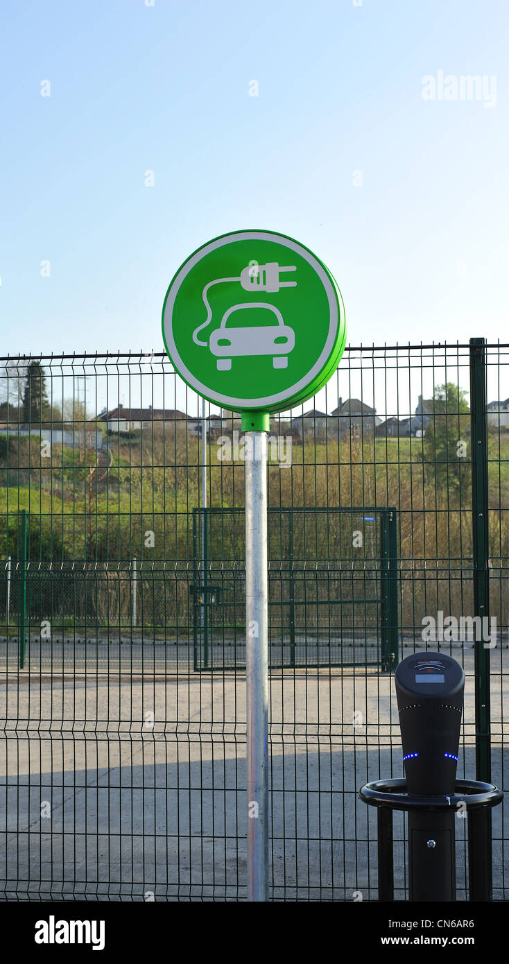 infrastructure to support the development of electric vehicles. Stock Photo