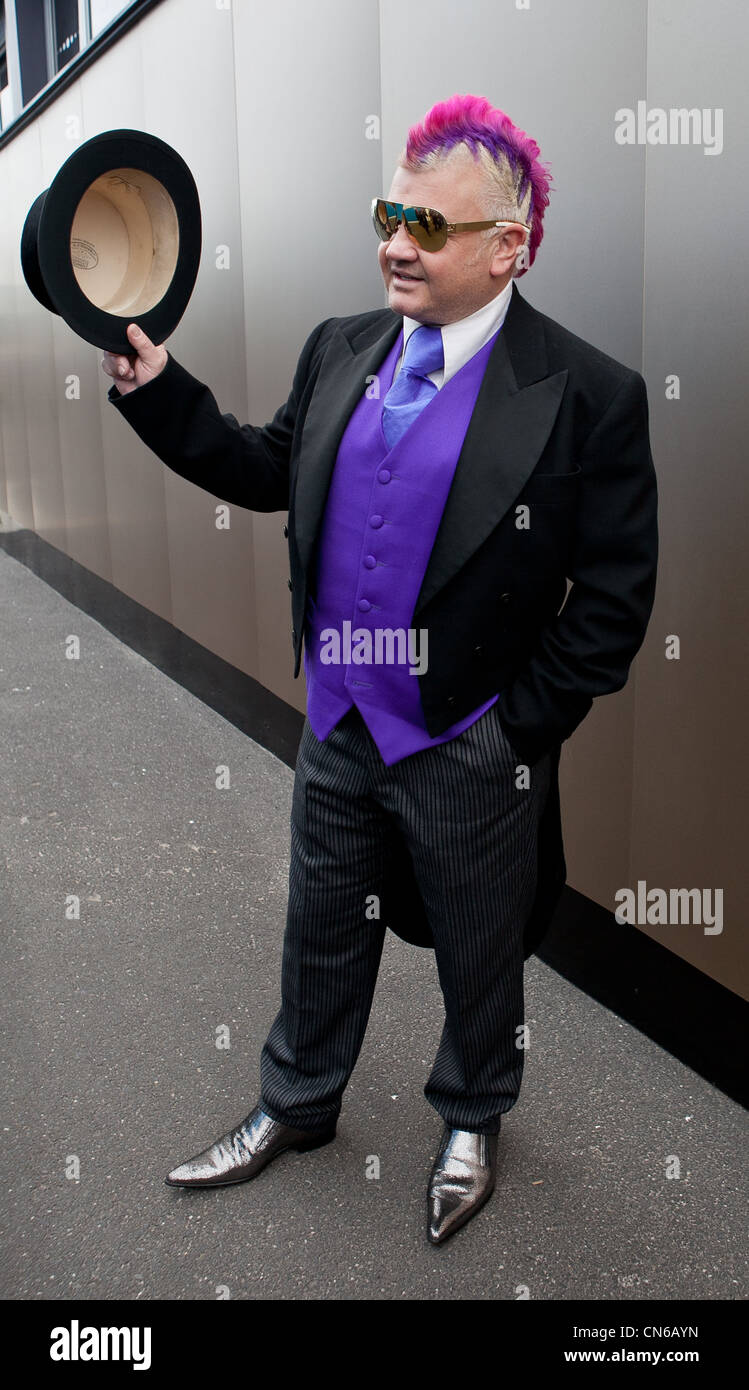 Darryn Lyons at the Melbourne Cup, Australia November 1, 2011. Stock Photo