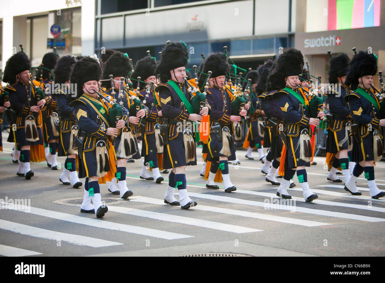 St. Patrick's Day parade New York 2012 Stock Photo