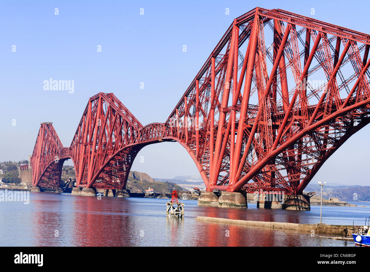 The Forth rail bridge at Queensferry, West Lothian, Scotland. Stock Photo