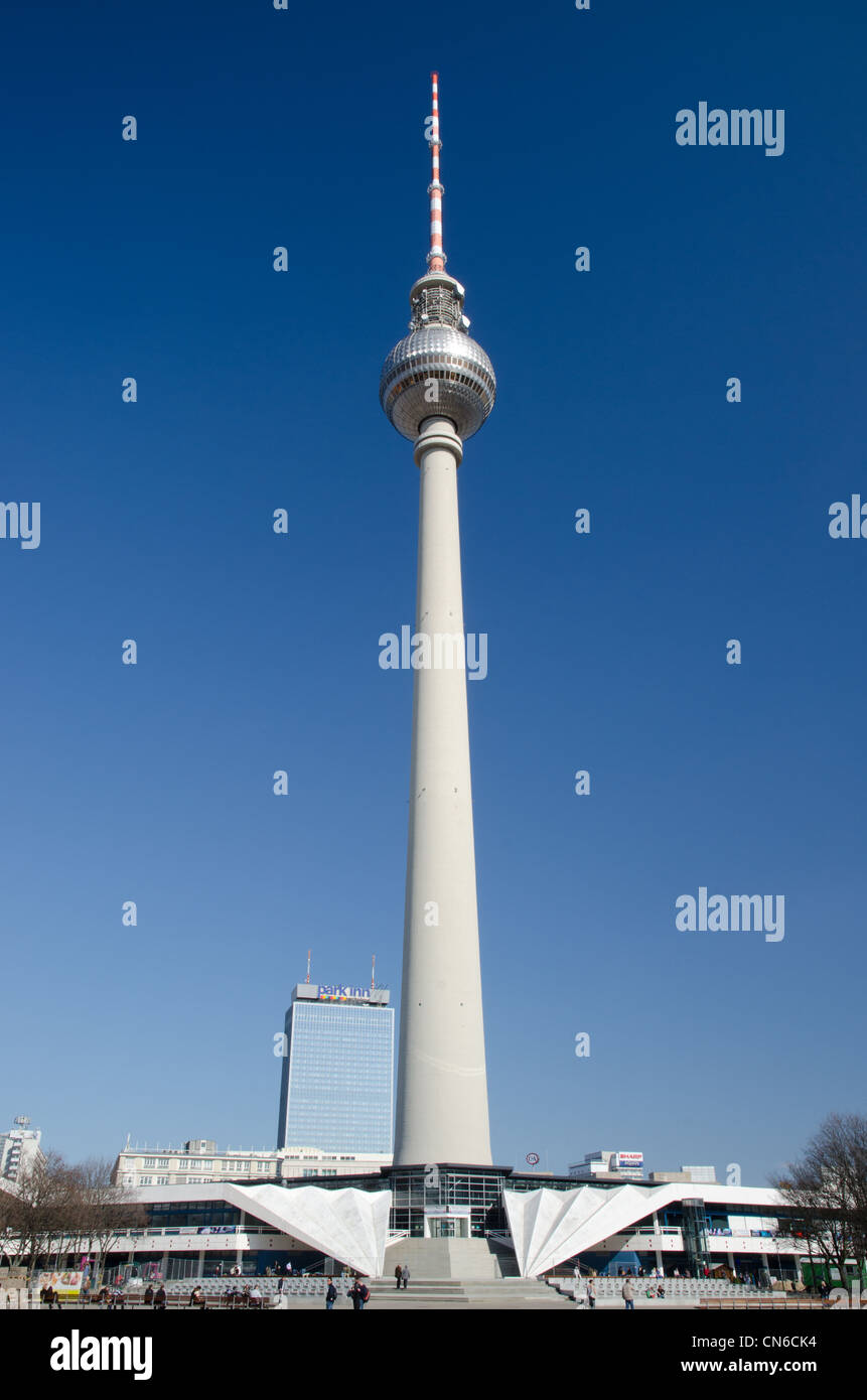 Fernsehturm Berlin television tower, Alexanderplatz Stock Photo