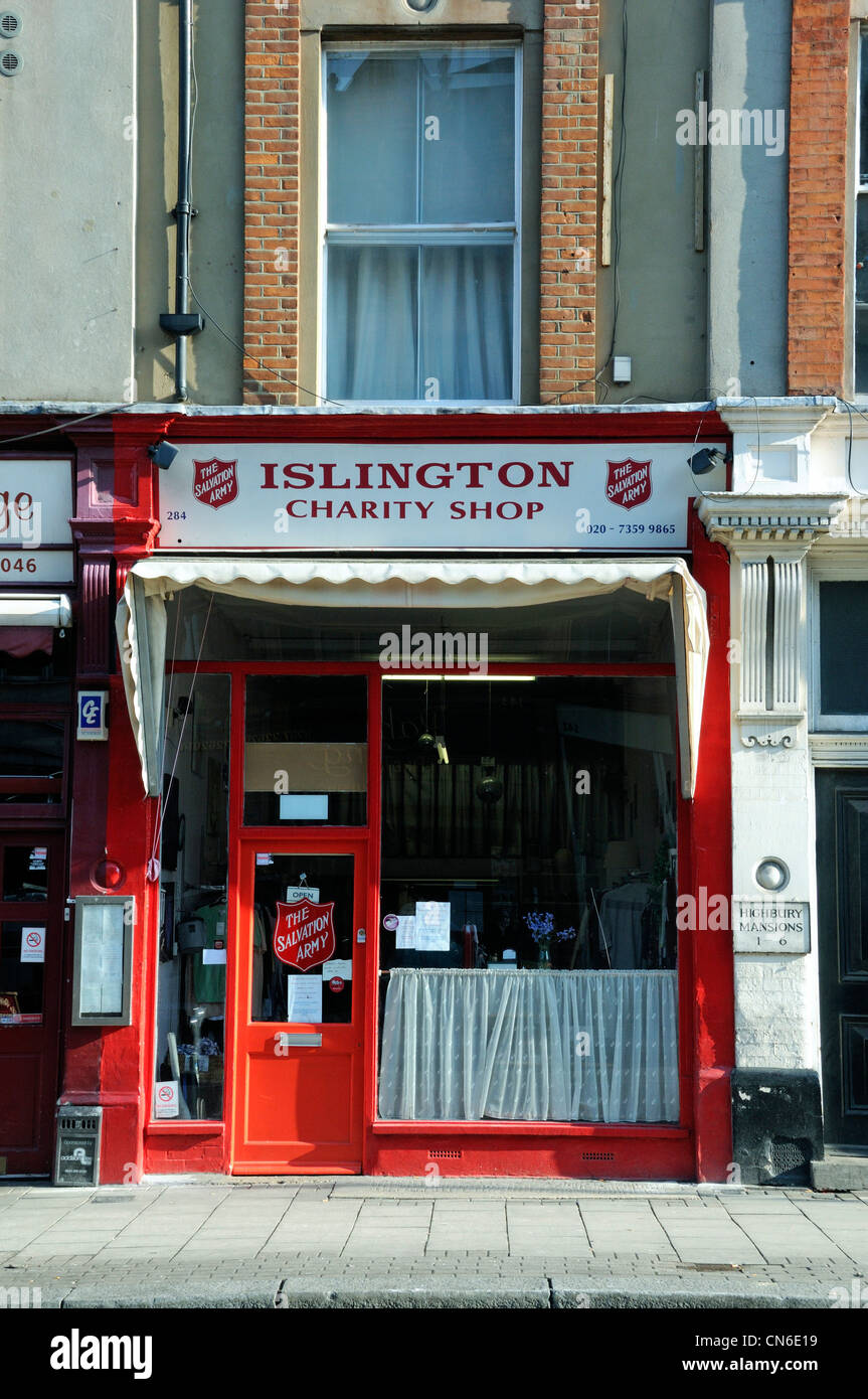 The Salvation Army, Islington Charity Shop, Upper Street, London Enland
