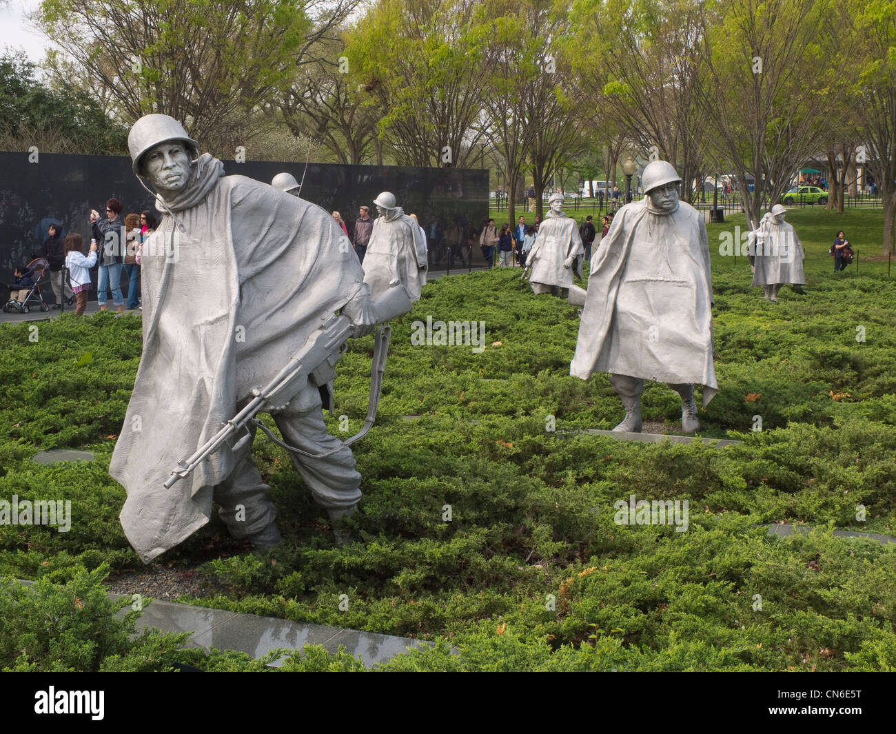 Korean War Veterans Memorial in Washington DC Stock Photo - Alamy
